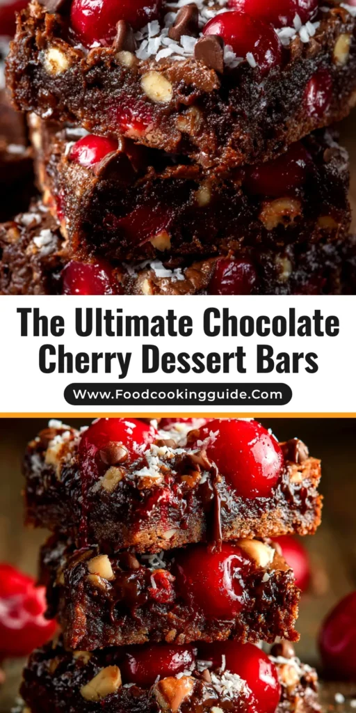 Chocolate Cherry Bars: The Ultimate Gooey & Decadent Recipe 3 A stack of delicious, gooey Chocolate Cherry Bars on a plate, ready to be shared. The perfect easy dessert recipe.