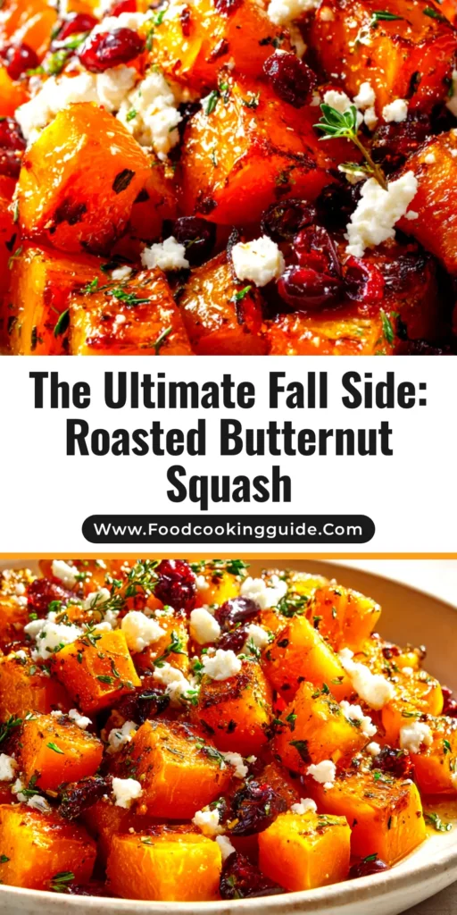 A top-down view of a white serving platter filled with golden-brown honey roasted butternut squash, ready to be served as a delicious side dish.