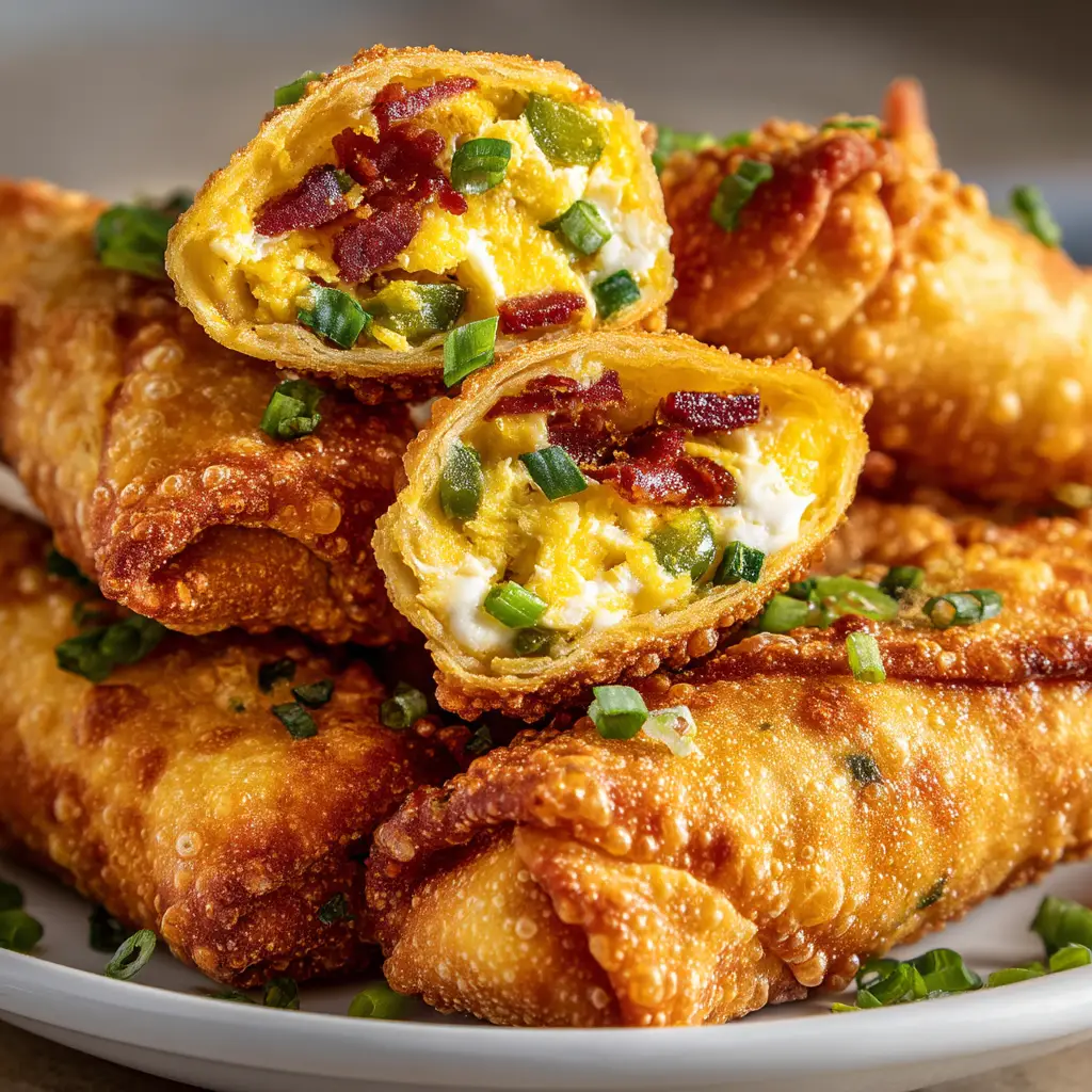 The creamy jalapeno popper filling being mixed in a bowl before being wrapped in egg roll wrappers.