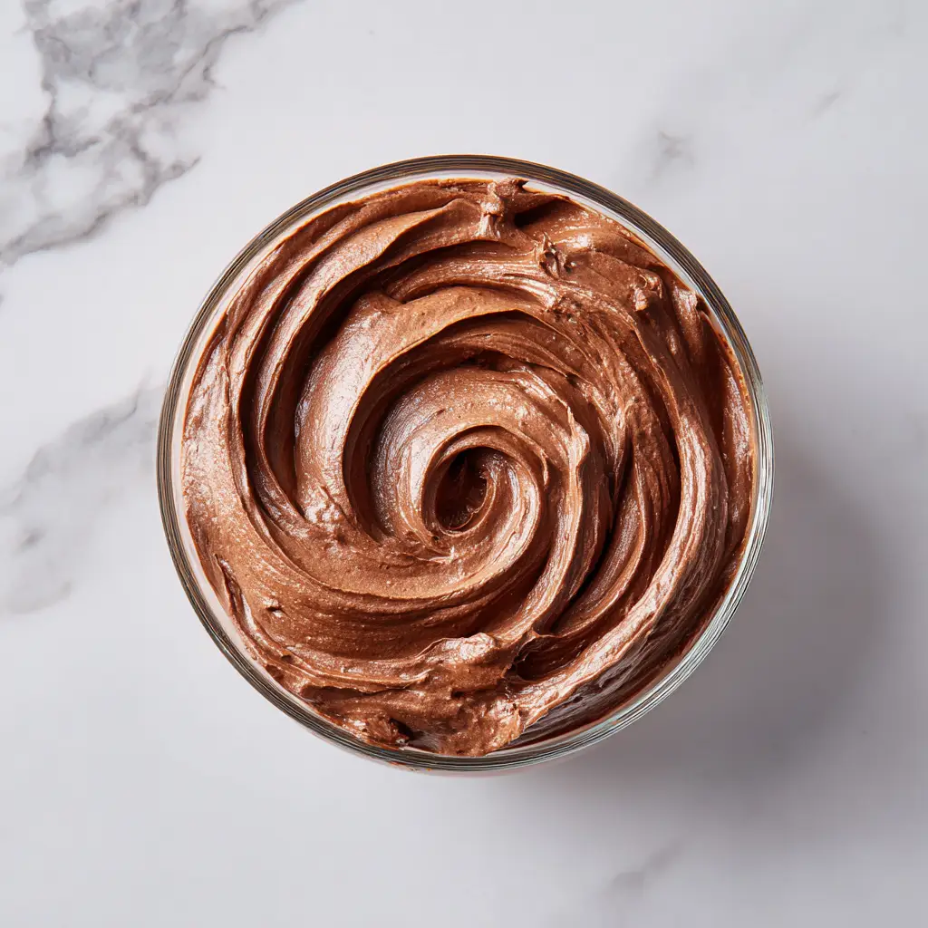 Chocolate Mousse Filling: The Ultimate Stable & Rich Recipe 1 The process of folding whipped cream into a chocolate base to create a light mousse filling.