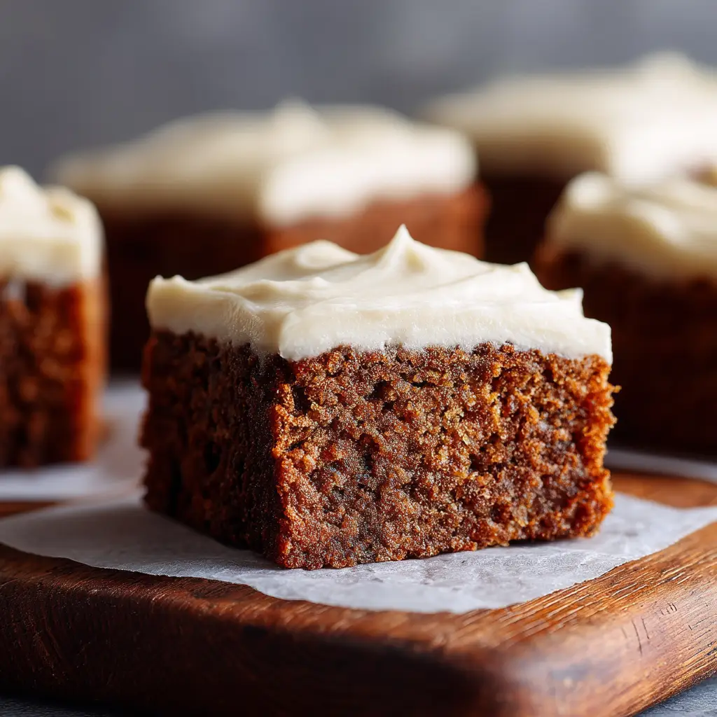 A close-up shot of a single banana bread brownie, highlighting the moist texture and the marbled chocolate pattern.