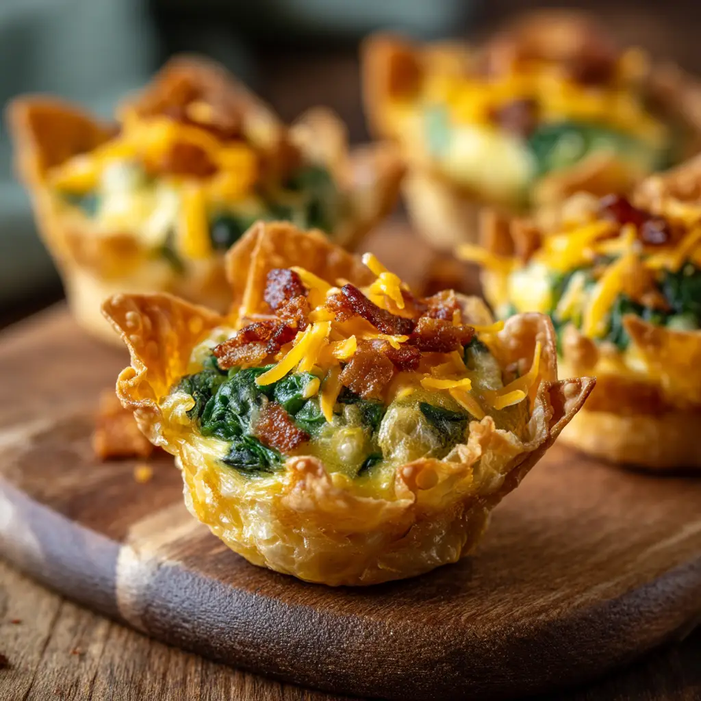Home 8 A close-up shot of several baked egg bites in a muffin tin, showcasing their fluffy texture and golden-brown tops.