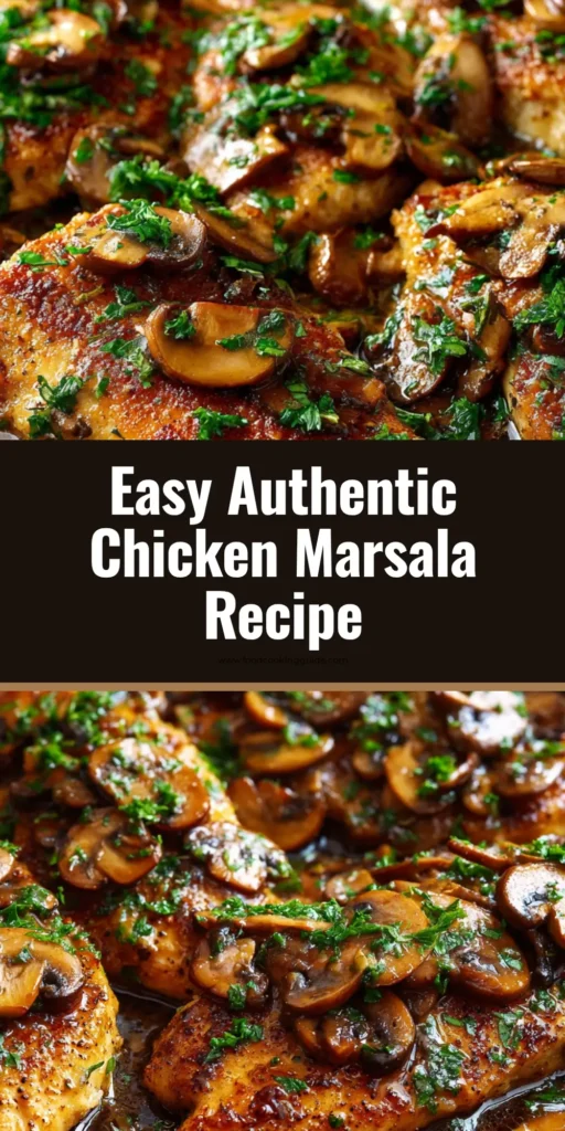 Restaurant-Quality Chicken Marsala in a Cast Iron Skillet 4 An overhead shot of rustic Chicken Marsala in a black cast iron skillet. Golden chicken cutlets are covered in a glossy amber-brown mushroom sauce and sprinkled with fresh parsley.