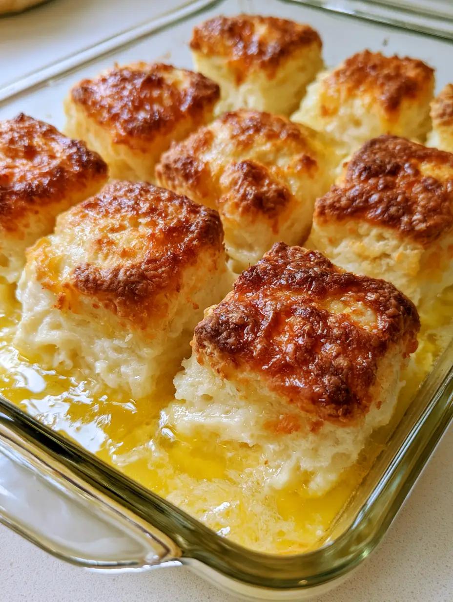 High-angle shot of tall square-cut Butter Swim Biscuits showing craggy toasted tops and white soft sides.