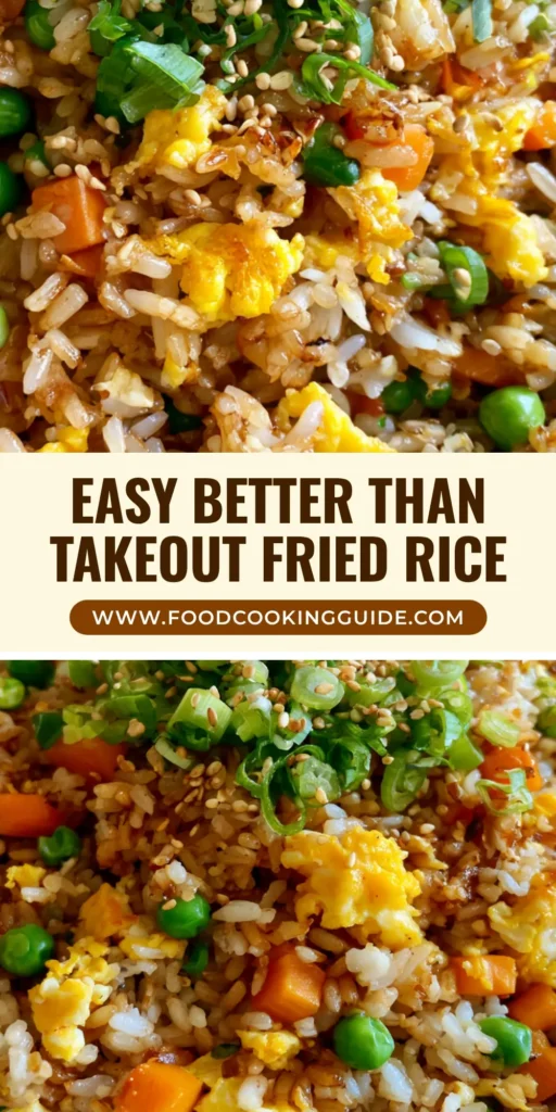 Egg Fried Rice Recipe: The Ultimate Guide to Wok-Toasted Perfection 3 A shallow ceramic bowl filled with Egg Fried Rice Recipe featuring toasted rice grains, bright carrots, and green peas. (Egg Fried Rice Recipe)